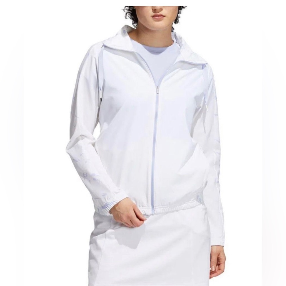 NWT Adidas White Windbreaker size S